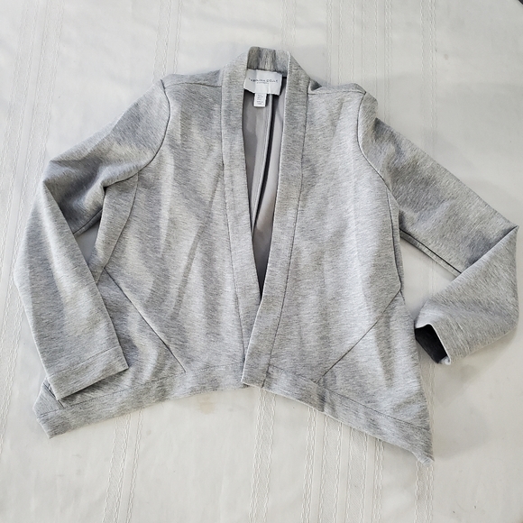 Carolina Belle Montreal Asymmetrical Open Front Cardigan Jacket Size M - Picture 5 of 10